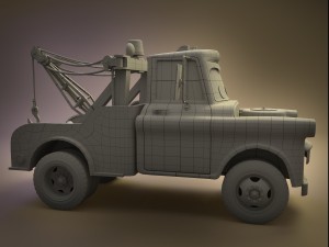 pixar cars - tow mater Modelo 3D