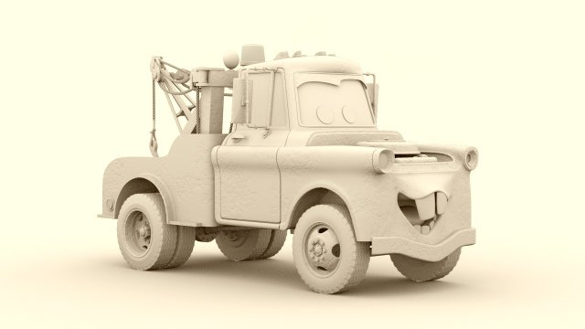 Tow Mater CARS 3D Model $129 - .c4d .obj .max .lwo .fbx .3ds - Free3D