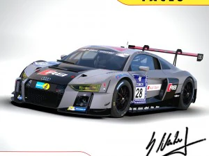 audi r8lms 2016 Modello 3D