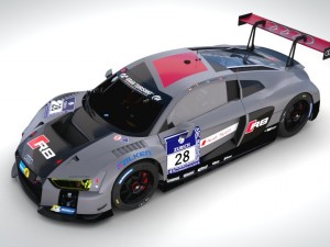 audi r8 lms 2016 3D Модель
