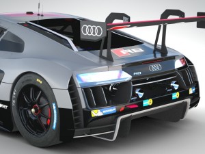 audi r8 lms 2016 3D Модель