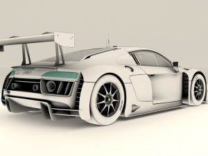 audi r8 lms 2016 3D Модель