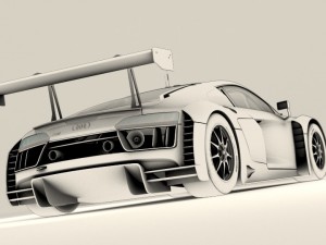 audi r8 lms 2016 3D Модель
