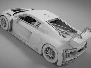 audi r8 lms 2016 3D Модель