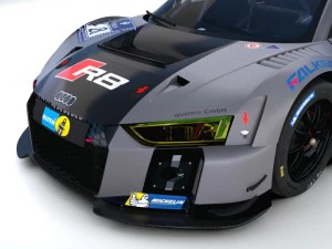 audi r8 lms 2016 3D Model