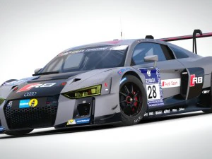 audi r8 lms 2016 3D Model