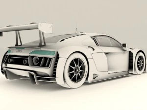 audi r8 lms 2016 3D Model