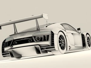 audi r8 lms 2016 3D Model