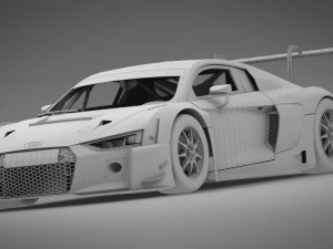 audi r8 lms 2016 3D Model