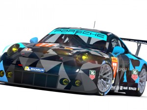 porsche 2016 gt3 r - dempsey proton racing le mans 3D Модель