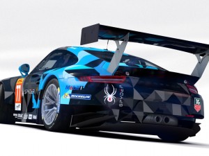 porsche 2016 gt3 r - dempsey proton racing le mans 3D Модель