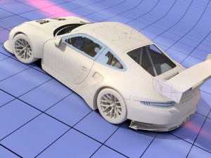 porsche 2016 gt3 r - dempsey proton racing le mans 3D Модель