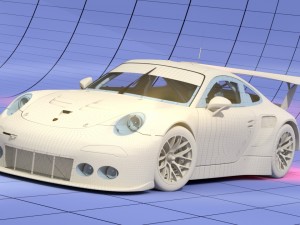 porsche 2016 gt3 r - dempsey proton racing le mans 3D Модель
