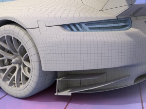 porsche 2016 gt3 r - dempsey proton racing le mans 3D Модель