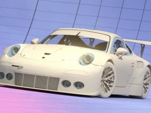 porsche 2016 gt3 r - dempsey proton racing le mans 3D Модель