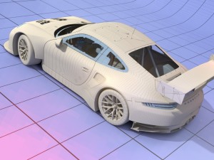 porsche 2016 gt3 r - dempsey proton racing le mans 3D Модель