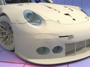porsche 2016 gt3 r - dempsey proton racing le mans 3D Модель