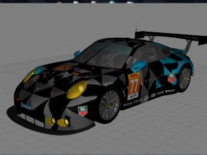 porsche 2016 gt3 r - dempsey proton racing le mans 3D Модель