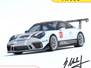 porsche 911 - 991 cup 2017 3Dモデル