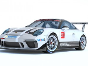 porsche 911 - 991 cup 2017 Model 3D
