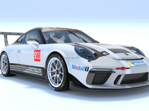 porsche 911 - 991 cup 2017 Model 3D