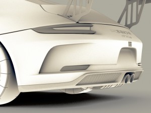 porsche 911 - 991 cup 2017 Model 3D