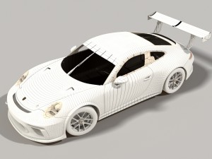 porsche 911 - 991 cup 2017 Model 3D