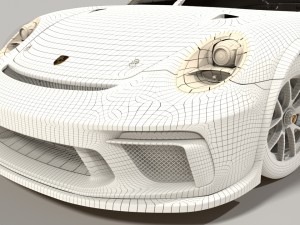 porsche 911 - 991 cup 2017 Model 3D
