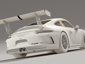 porsche 911 - 991 cup 2017 Model 3D