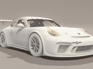 porsche 911 - 991 cup 2017 Model 3D
