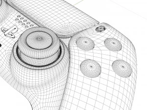 ps5 playstation 5 controller high quality 3D Model