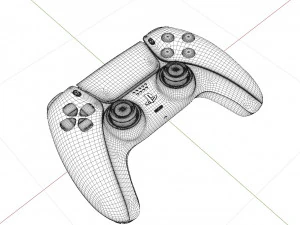 ps5 playstation 5 controller high quality 3D Model
