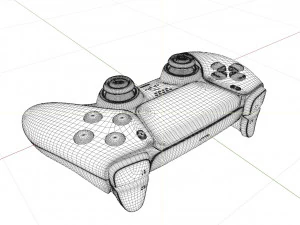 ps5 playstation 5 controller high quality 3D Model