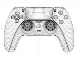 ps5 playstation 5 controller high quality 3D Model