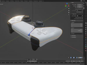 ps5 playstation 5 controller high quality 3D Model