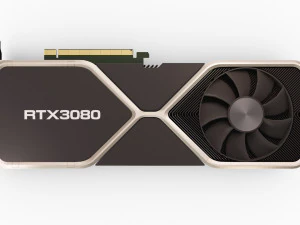 nvidia rtx 3080 ampere 3D Model