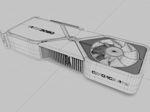 nvidia rtx 3080 ampere 3D-Modell