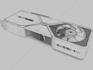 nvidia rtx 3080 ampere 3D Model