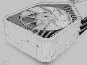 nvidia rtx 3080 ampere 3D Model