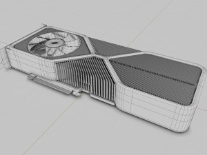 nvidia rtx 3080 ampere 3D-Modell