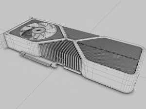 nvidia rtx 3080 ampere 3D Model