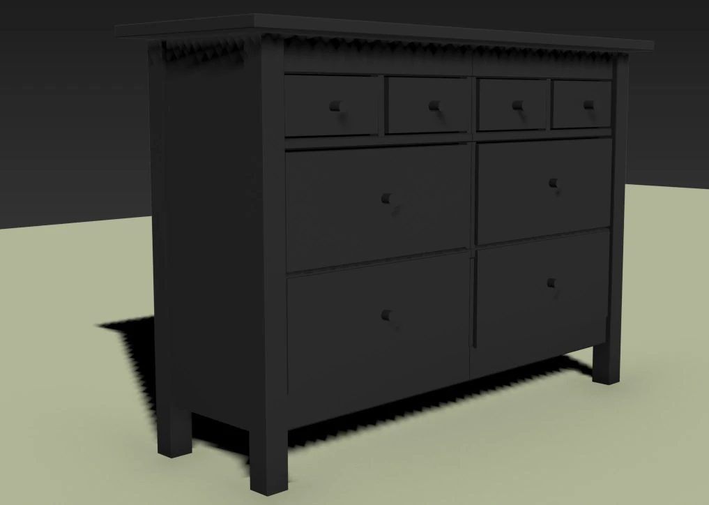 wardrobe 3D Model .c4d .max .obj .3ds .fbx .stl .blend