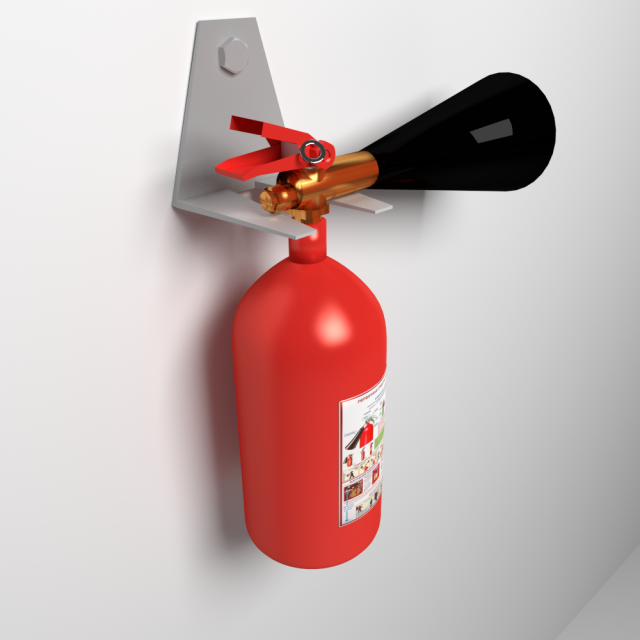 fire extinguisher Modelo 3D .c4d .max .obj .3ds .fbx .stl .blend 