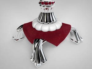 designer-cushion-lamp Model 3D
