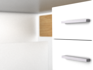 white office desk 3D 模型