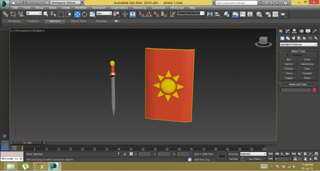 roman style sword and shield 3D Model .c4d .max .obj .3ds .fbx .stl .blend 