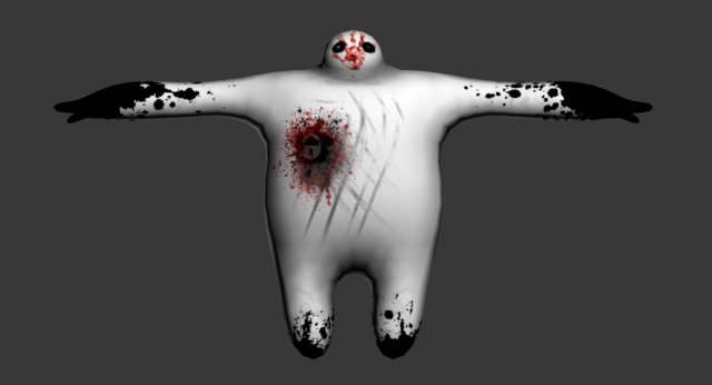 dark baymax gameready lowpoly model Modèle 3D .c4d .max .obj .3ds .fbx .stl .blend 