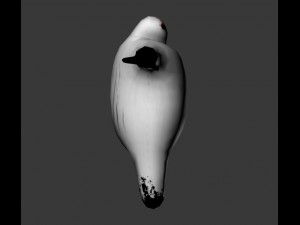 dark baymax gameready lowpoly model Modèle 3D