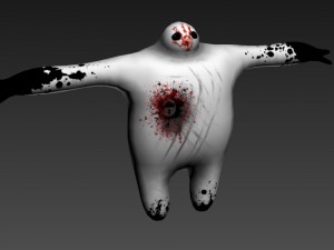 dark baymax gameready lowpoly model Modèle 3D