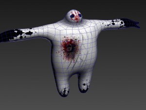 dark baymax gameready lowpoly model Modèle 3D